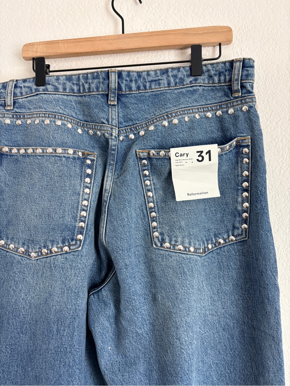 NWT Reformation Cary High-Rise Slouchy Wide-Leg Jeans - Picture 7 of 14